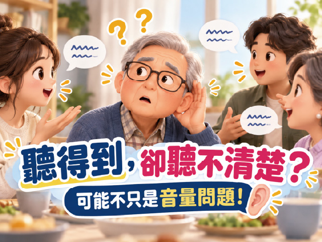  聽得到卻聽不清楚？可能不是音量問題！認識聽力退化的常見徵兆 